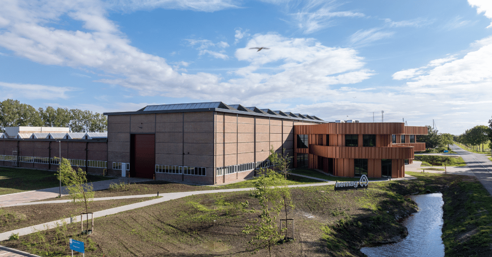 Nemag’s modern office and production facility designed to foster collaboration and innovation in grab and rope connection systems.
