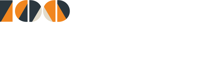 NEMAG_100 jaar label_logo+beeldmerk_WIT_opBlauw_RGB