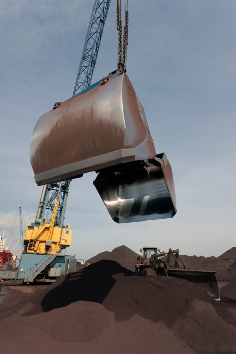 Grab ship unloader