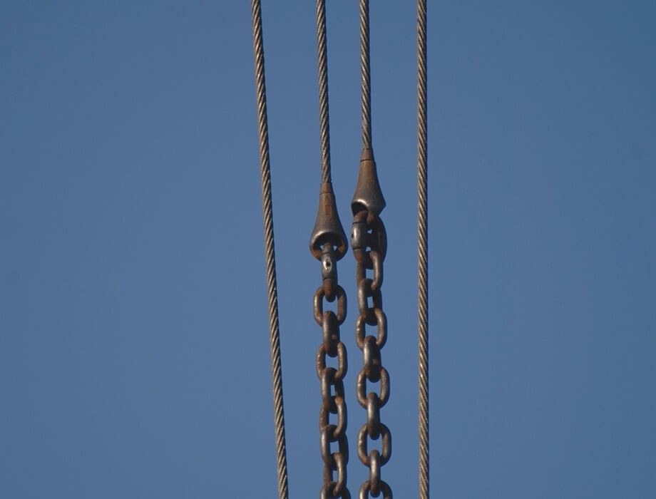 Ropes attached with pear sockets